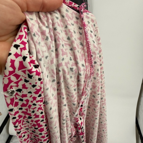 Diane von Furstenberg Julian Mini Wrap Sleeveless Dress | Pink/White/Black | 6 - Picture 7 of 10